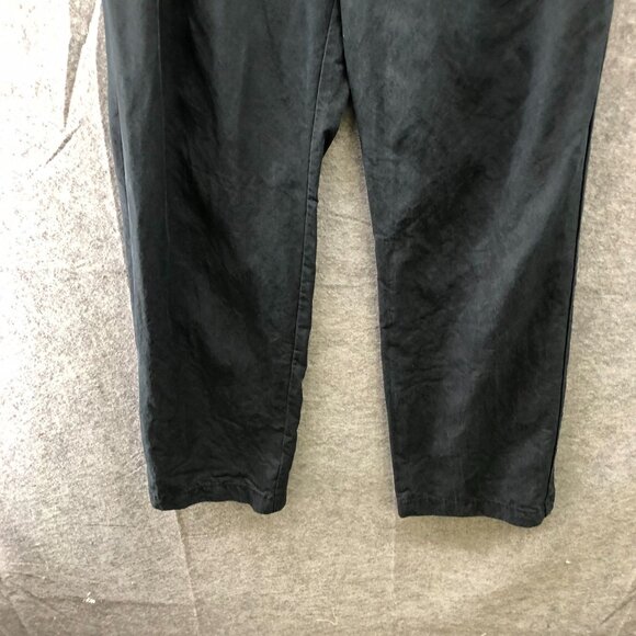 Gap High Rise Softsuit Trousers Womens 4 Black Pleated Front Tencel Wide Leg - Picture 4 of 9